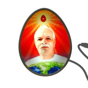 🌟Brahma Baba Photo Oval Trans-light – Illuminate Your Meditation Space 🌟
