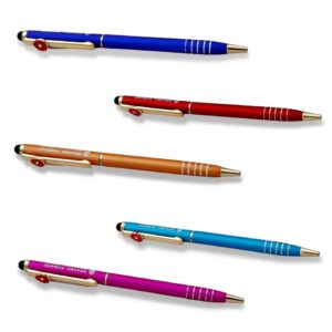 🌟 Retractable Pen with Mobile Touch Stylus & Shiv Baba Logo – Function meets spirituality 🙏