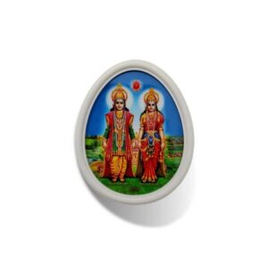 🌟 Laxmi Narayan Oval LED Light – Illuminate Your Meditation Space 🌟