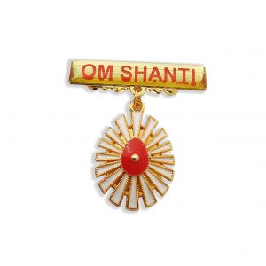 ✨ Shiv Baba Golden White Rays Badge – Divine Symbol of Faith
